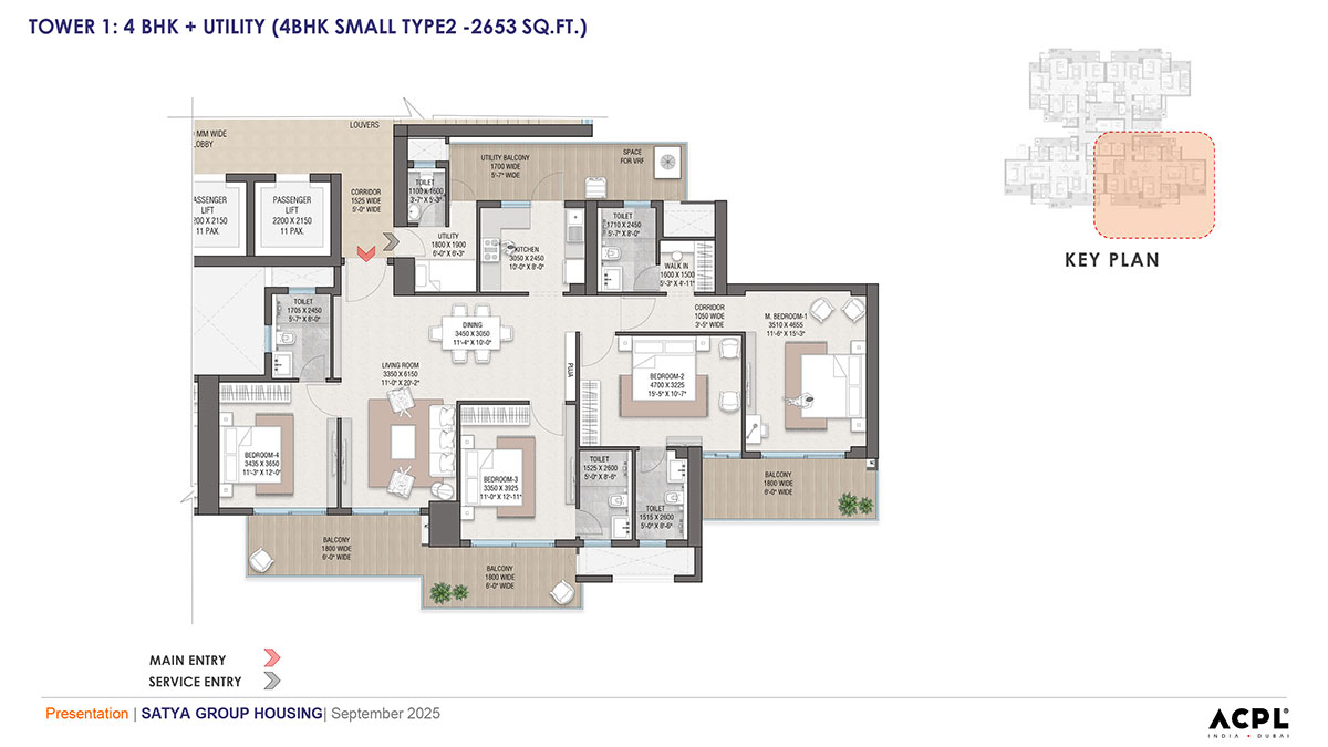 4 BHK+SPR+DUPLEX Floor Plan